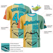 Load image into Gallery viewer, Custom Lakes Blue Black 3D Pattern Design Arrow Archery Bow Target Performance T-Shirt
