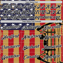 Charger l'image dans la galerie, Custom Old Gold Black-White 3D Pattern Design Arrow Archery Bow Target American Flag Performance T-Shirt