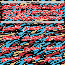 Загрузить изображение в средство просмотра галереи, Custom Black Fire Red-White 3D Pattern Design Arrow Archery Bow Target Performance T-Shirt