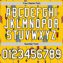 Load image into Gallery viewer, Custom Yellow White-Black 3D Pattern Design Arrow Archery Bow Target Performance T-Shirt