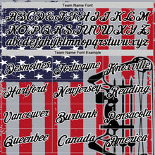 Charger l'image dans la galerie, Custom Gray Black Fire Red-White 3D Pattern Design Arrow Archery Bow Target American Flag Performance T-Shirt