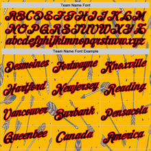 Load image into Gallery viewer, Custom Gold Black-Fire Red 3D Pattern Design Arrow Archery Bow Target Performance T-Shirt