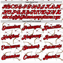 Load image into Gallery viewer, Custom White Fire Red-Black 3D Pattern Design Arrow Archery Bow Target Performance T-Shirt