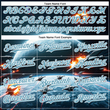 Загрузить изображение в средство просмотра галереи, Custom Blue Shadow Blue-White 3D Pattern Design Outer Space Starships Authentic Baseball Jersey