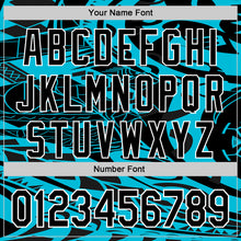 Загрузить изображение в средство просмотра галереи, Custom Black Lakes Blue-White 3D Polynesian Style Islander Authentic Baseball Jersey