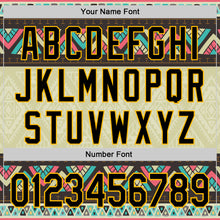 Загрузить изображение в средство просмотра галереи, Custom Green Black-Gold 3D Polynesian Style Islander Authentic Baseball Jersey