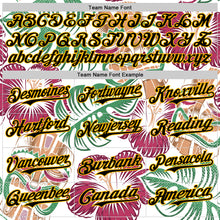 Загрузить изображение в средство просмотра галереи, Custom White Black-Gold 3D Polynesian Style Tiki Culture Palm Leaves Islander Authentic Baseball Jersey