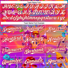 Load image into Gallery viewer, Custom Red White 3D Pattern Design Trippy Psychedelic Magic Mushrooms Authentic Baseball Jersey