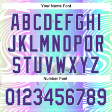 Загрузить изображение в средство просмотра галереи, Custom Blue Purple-Ice Blue 3D Pattern Design Trippy Acid Butterfly Authentic Baseball Jersey