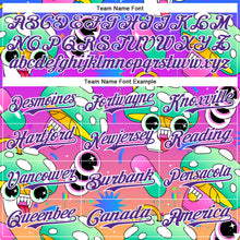 Загрузить изображение в средство просмотра галереи, Custom Purple White 3D Pattern Design Trippy Psychedelic Magic Mushrooms Authentic Baseball Jersey