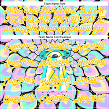 Загрузить изображение в средство просмотра галереи, Custom Purple Yellow-White 3D Pattern Design Trippy Magic Mushrooms Alien Authentic Baseball Jersey