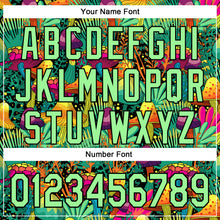 Загрузить изображение в средство просмотра галереи, Custom Green Pea Green-Black 3D Pattern Design Trippy Magic Mushrooms Plant Authentic Baseball Jersey