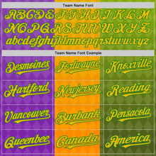Загрузить изображение в средство просмотра галереи, Custom Purple Gold-Grass Green 3D Pattern Design Mardi Gras Shrove Tuesday Authentic Baseball Jersey