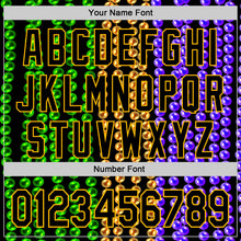 Загрузить изображение в средство просмотра галереи, Custom Black Gold 3D Pattern Design Mardi Gras Shrove Tuesday Authentic Baseball Jersey