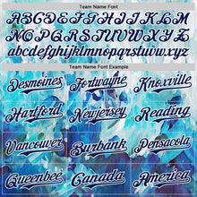 Загрузить изображение в средство просмотра галереи, Custom White Navy 3D Pattern Design Burner Costumes Watercolor Paint Authentic Baseball Jersey