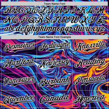 Charger l'image dans la galerie, Custom Black White 3D Pattern Design Burner Costumes Lava Authentic Baseball Jersey