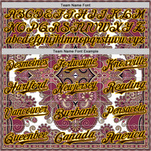 Charger l'image dans la galerie, Custom White Brown Red-Yellow 3D Pattern Design Burner Costumes Exotic Authentic Baseball Jersey