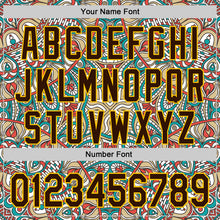 Загрузить изображение в средство просмотра галереи, Custom Green Brown-Yellow 3D Pattern Design Burner Costumes Exotic Authentic Baseball Jersey