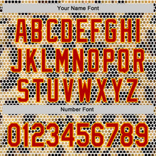 Load image into Gallery viewer, Custom Cream Red-Gold 3D Pattern Design Burner Costumes Leopard Mosaic Authentic Baseball Jersey