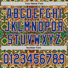 Загрузить изображение в средство просмотра галереи, Custom Green Royal White-Orange 3D Pattern Design Burner Costumes Exotic Authentic Baseball Jersey