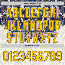 Загрузить изображение в средство просмотра галереи, Custom White Yellow-Brown 3D Pattern Design Burner Costumes Paisley Authentic Baseball Jersey