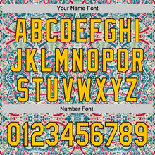 Загрузить изображение в средство просмотра галереи, Custom Green Yellow-Brown 3D Pattern Design Burner Costumes Exotic Authentic Baseball Jersey