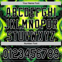 Load image into Gallery viewer, Custom Black Green-White 3D Pattern Design Rave Party Poison Liquid Authentic Baseball Jersey