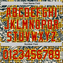 Load image into Gallery viewer, Custom Black Red-Yellow 3D Pattern Design Rave Party Tattoos Disco Authentic Baseball Jersey