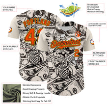 Load image into Gallery viewer, Custom White Orange Black-Yellow 3D Pattern Design Rave Party Vintage Cash Money Authentic Baseball Jersey