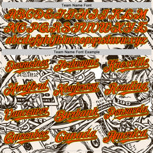 Load image into Gallery viewer, Custom White Orange Black-Yellow 3D Pattern Design Rave Party Vintage Cash Money Authentic Baseball Jersey