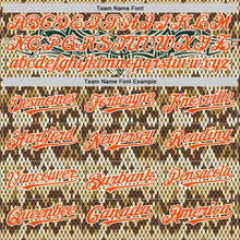 Load image into Gallery viewer, Custom Black Orange-White 3D Pattern Design Rave Party Animal Snake Python Print Authentic Baseball Jersey