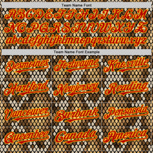 Load image into Gallery viewer, Custom Black Red-Gold 3D Pattern Design Rave Party Animal Snake Python Print Authentic Baseball Jersey