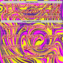 Load image into Gallery viewer, Custom Purple Red-White 3D Pattern Design Rave Party Marble Lava Authentic Baseball Jersey