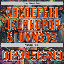Load image into Gallery viewer, Custom Green Orange Black-White 3D Pattern Design Rave Party Trippy Magic Mushroom Authentic Baseball Jersey