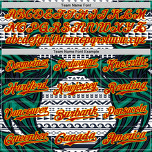 Загрузить изображение в средство просмотра галереи, Custom White Red Blue Green-Yellow 3D Pattern Design Burner Costumes Tribal Authentic Baseball Jersey