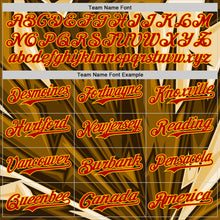 Загрузить изображение в средство просмотра галереи, Custom Brown Red-Yellow 3D Pattern Design Burner Costumes Desert Authentic Baseball Jersey