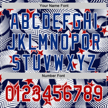 Загрузить изображение в средство просмотра галереи, Custom White Red Navy-Royal 3D American Flag America-Inspired Authentic Baseball Jersey