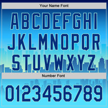 Load image into Gallery viewer, Custom Blue Royal-Ice Blue 3D Pattern Design New York Cityscape Statue Of Liberty Authentic Baseball Jersey