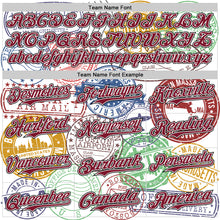 Load image into Gallery viewer, Custom White Crimson-Black 3D Pattern Design Boston Cityscape Stamp Authentic Baseball Jersey