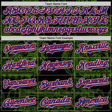 Загрузить изображение в средство просмотра галереи, Custom Black Royal Green Fire Red-White 3D Pattern Design Detroit Cityscape Muscle Car Engine Authentic Baseball Jersey