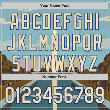 Загрузить изображение в средство просмотра галереи, Custom Blue Cream-Royal 3D Pattern Design Washington Cityscape Skyline Authentic Baseball Jersey