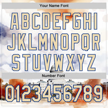 Загрузить изображение в средство просмотра галереи, Custom White Cream-Royal 3D Pattern Design Washington Cityscape United States Capitol Authentic Baseball Jersey