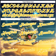 Загрузить изображение в средство просмотра галереи, Custom Blue Yellow-White 3D Funny Pickleball Paddles Balls Performance T-Shirt