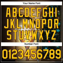 Загрузить изображение в средство просмотра галереи, Custom Brown Yellow-Black 3D Funny Pickleball Paddles Balls Guitar Performance T-Shirt