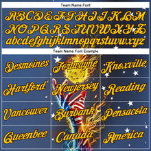 Загрузить изображение в средство просмотра галереи, Custom Blue Yellow-Brown 3D Pickleball Balls American Flag Meteor Performance T-Shirt