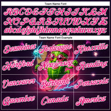 Загрузить изображение в средство просмотра галереи, Custom Blue Hot Pink-White 3D Funny Pickleball Paddles Balls Lighting Performance T-Shirt