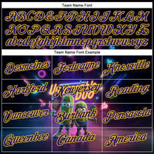 Загрузить изображение в средство просмотра галереи, Custom Purple Dark Purple-Yellow 3D Funny Pickleball Paddles Balls Performance T-Shirt