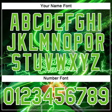 Загрузить изображение в средство просмотра галереи, Custom Green Aurora Green-White 3D Charged Pickleball Paddles Balls Court Performance T-Shirt