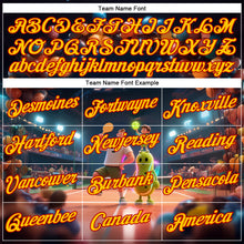 Загрузить изображение в средство просмотра галереи, Custom Navy Yellow-Red 3D Happy Family Pickleball Paddles Balls Performance T-Shirt