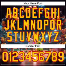 Загрузить изображение в средство просмотра галереи, Custom Navy Yellow-Red 3D Happy Family Pickleball Paddles Balls Performance T-Shirt